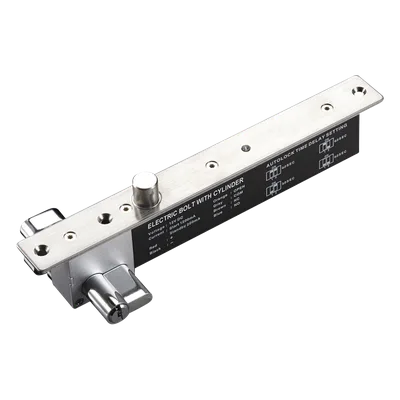 Cerradura Eléctrica de Perno / Fuerza de Sujeción 2000 kg / Acero 16 mm / 12 VCC / Apertura Manual de Emergencia / IP para Puertas Izquierda o Derecha