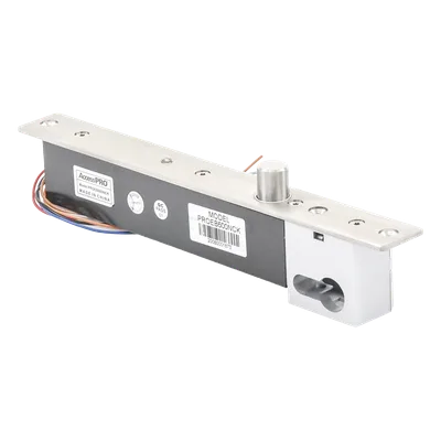 Cerradura Eléctrica de Perno / Fuerza de Sujeción 2000 kg / Acero 16 mm / 12 VCC / Apertura Manual de Emergencia / IP para Puertas Izquierda o Derecha