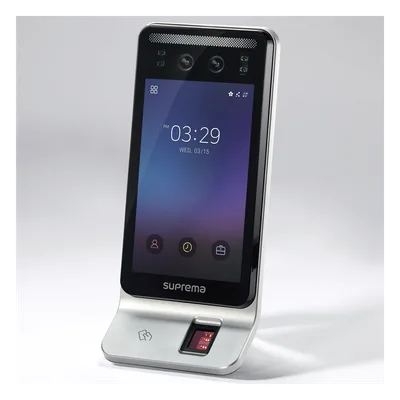 Terminal de Control de Acceso / Reconocimiento Facial Sin Contacto / Lector Multitecnología RFID y NFC / Pantalla LCD 7'' / 100,000 Usuarios / Detección de Cubrebocas