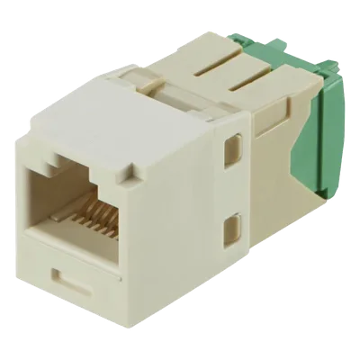Conector Jack RJ45 / Categoría 6 / 8P8C / 28-30 AWG / Terminación sin Impacto / Color Blanco