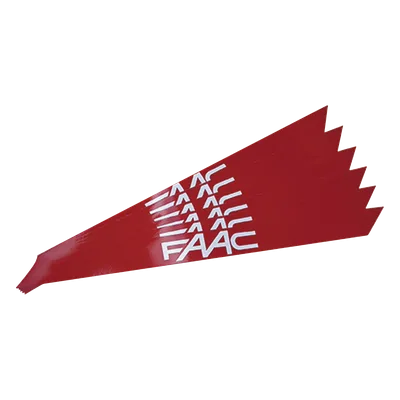 Banda Reflectante / PVC Reflectante Rojo / 150 mm Ancho / 3 mm Espesor / Alta Reflectividad / Compatible B680H