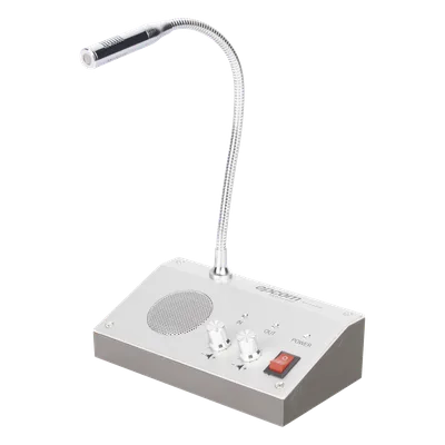 Sistema de Intercomunicación | Ideal para Ventanillas | Audio de voz de dos vías | 12V/1A 3W | Micrófono Interior + Micrófono Exterior