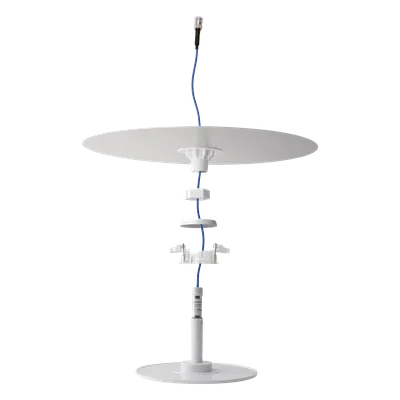 Antena Omnidireccional de Bajo Perfil Ultra Delgada con Reflector para Máxima Ganancia de 7dBi. Cubre bandas de celular 5G, 4G, 3G y WiFi de 608 a 2700 MHz.