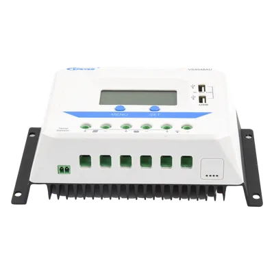 Controlador Solar de Carga PWM / 12/24/36/48 V Auto / 45 A / 96 V PV / Display LCD / USB 2.4 A / -25°C a 55°C