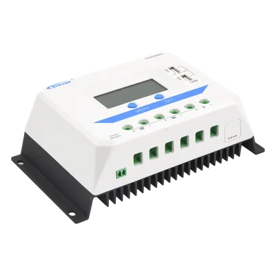 Controlador Solar de Carga PWM / 12/24/36/48 V Auto / 45 A / 96 V PV / Display LCD / USB 2.4 A / -25°C a 55°C
