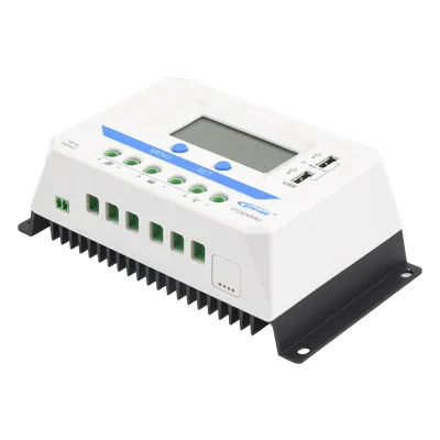 Controlador Solar PWM / 30A / 12/24/36/48V Auto / Tierra Positivo Común / Doble USB 2.4A / Pantalla LCD
