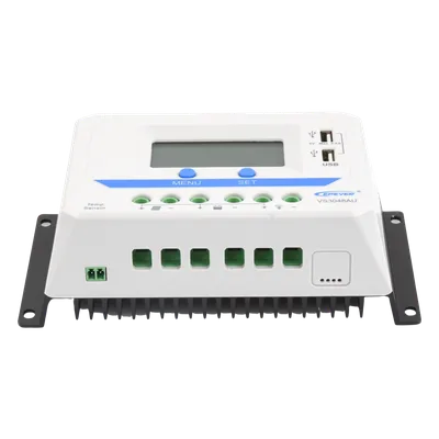 Controlador Solar PWM / 30A / 12/24/36/48V Auto / Tierra Positivo Común / Doble USB 2.4A / Pantalla LCD