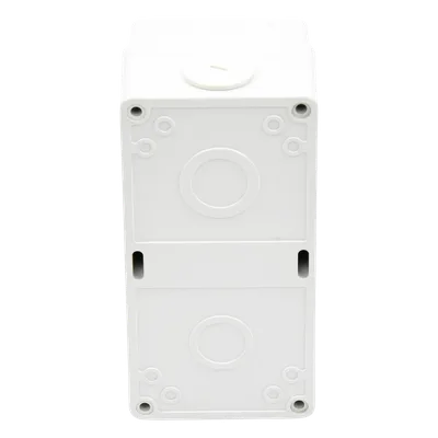 Gabinete Plástico para Exterior / IP66 / Riel DIN 2 Unidades / LED 220 VCA / 194x95x95 mm