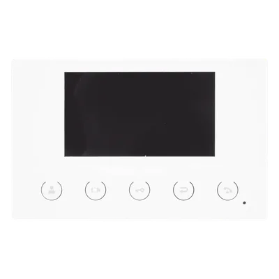Monitor IP/SIP / Pantalla Capacitiva 4.3" / Wi-Fi 2.4 GHz / Audio HD Bidireccional / PoE / 8 Entradas de Alarma / RS485 / H.264 1080p