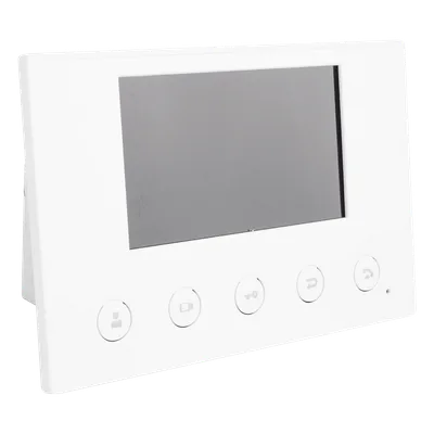 Monitor IP/SIP / Pantalla Capacitiva 4.3" / Wi-Fi 2.4 GHz / Audio HD Bidireccional / PoE / 8 Entradas de Alarma / RS485 / H.264 1080p