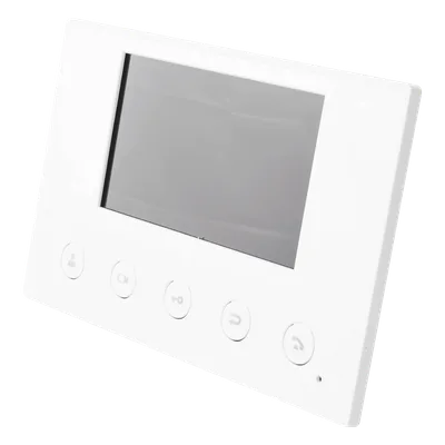 Monitor IP/SIP / Pantalla Capacitiva 4.3" / Wi-Fi 2.4 GHz / Audio HD Bidireccional / PoE / 8 Entradas de Alarma / RS485 / H.264 1080p