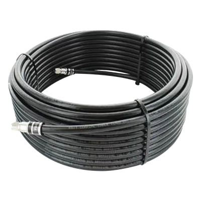 Jumper Coaxial / 75 Ohm / 22.86 m (75 pies) / Blindaje 90 dB / Conector F Macho / RG11 Equivalente LMR400-75