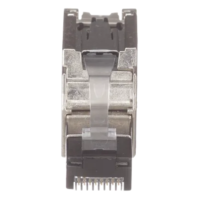 Plug RJ45 Blindado / Terminación en Campo / Cat6A Certificable / 22-26 AWG / -40°C a 85°C / Paquete 10 Piezas