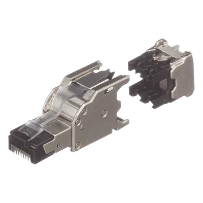 Plug RJ45 Blindado / Terminación en Campo / Cat6A Certificable / 22-26 AWG / -40°C a 85°C / Paquete 10 Piezas