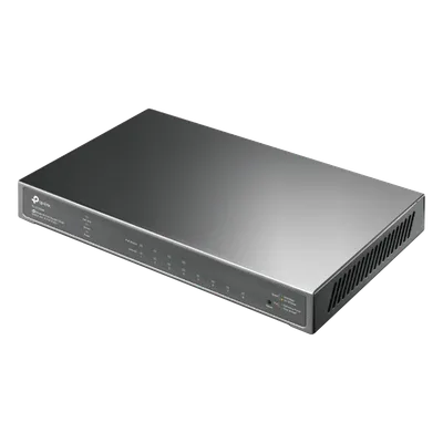 Switch Gestionado / 8 Puertos Gigabit / 4 Puertos PoE+ 30 W / Presupuesto PoE 62 W / Gestión Cloud / L3 Static Routing / Sin Ventilador / Carcasa Metálica