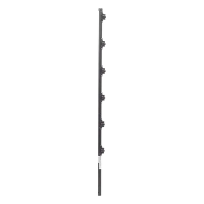 Poste para Cerca Electrificada / Acero Galvanizado Cal. 18 / 1.4 m (4.6 ft) / 6 Aisladores de Paso / Fijación en Concreto / IP Protección Sellada