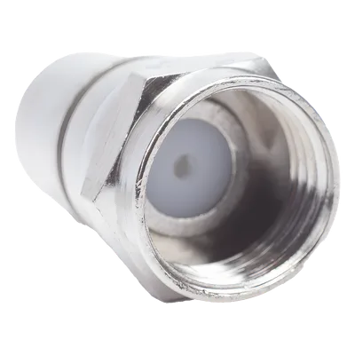 Conector F Macho / Plegable con PIN / Cable RG-6 / Cuerpo Bronce Niquelado / Contacto Oro / Aislante Teflón