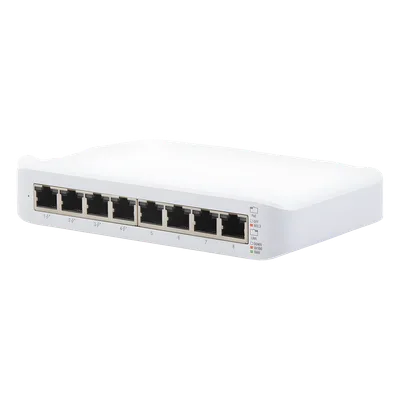 Switch Administrable PoE / 8 Puertos Gigabit / 4 Puertos PoE+ 802.3at / 52 W / 8 Gbps / Compacto