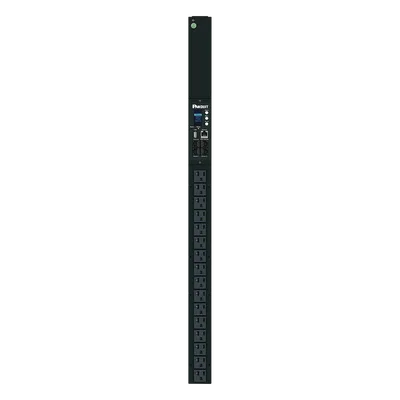 PDU Monitoreable / 16 Salidas NEMA 5-20R / Entrada NEMA 5-15P / 120 Vca / 15 A / 1.4 kVA / Vertical / OLED / Sensores Ambientales