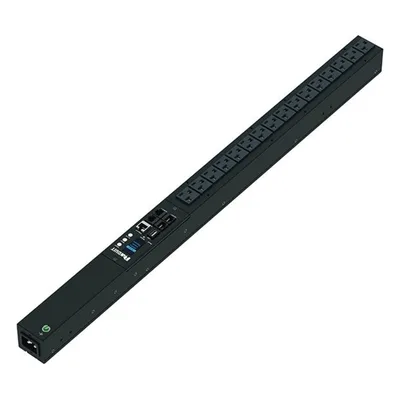 PDU Monitoreable / 16 Salidas NEMA 5-20R / Entrada NEMA 5-15P / 120 Vca / 15 A / 1.4 kVA / Vertical / OLED / Sensores Ambientales