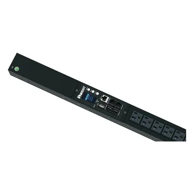 PDU Monitoreable / 16 Salidas NEMA 5-20R / Entrada NEMA 5-15P / 120 Vca / 15 A / 1.4 kVA / Vertical / OLED / Sensores Ambientales