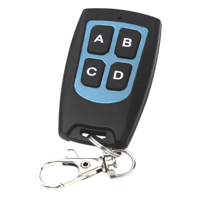 Control Remoto / 4 Canales / 433.92 MHz RFID / 57x32x11 mm / 0.22 oz