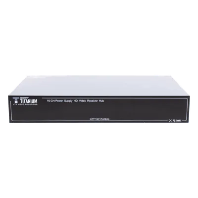 (SOLO RECEPTOR) TRANSCEPTOR ACTIVO DE 16 CANALES / VIDEO+PODER en un solo Cable UTP / 150 metros en 4K, 200 metros en 5 MP/ Envía 36 Vcc y Recibe 12 Vcc / TODO INCLUIDO PARA RACK / HD-TVI/CVI/AHD/CVBS