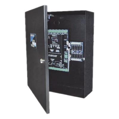 Panel de Control de Acceso para Elevador / 1 Ascensor / 2 Lectoras / 8 Pisos / 12 VCC / Gabinete Incluido