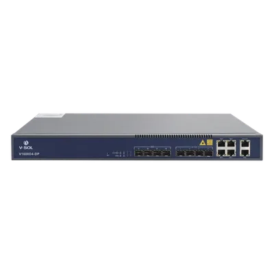 OLT EPON / 4 Puertos PON / 8 Puertos Uplink RJ45+SFP / 256 ONUs / 20 km / Rack 1U