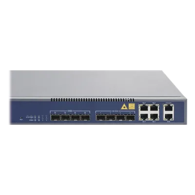 OLT EPON / 4 Puertos PON / 8 Puertos Uplink RJ45+SFP / 256 ONUs / 20 km / Rack 1U