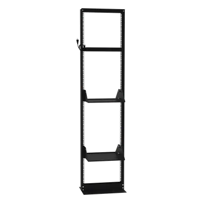 Rack 19" / 45 UR / 2 Charolas / PDU 8 Tomas / Doble Perforación / Estructura Reforzada