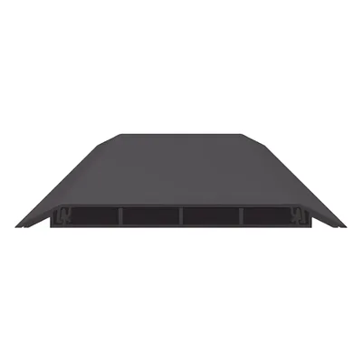 Canaleta de Piso / 4 Vías / PVC Rígido / 6 ft (1.83 m) de Largo / 176 mm de Ancho / Capacidad 907 kg / UL94V-0 / Color Negro