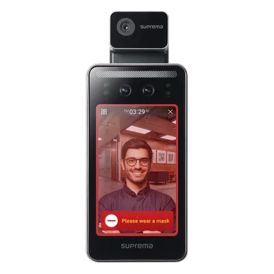 Lector Facial / Detección de Temperatura / RFID 125kHz EM y 13.56MHz MIFARE / NFC / BLE / Reconocimiento