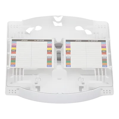 Charola de Empalme para Fibra Óptica / 24 Empalmes por Fusión / Capacidad 144 Núcleos / IP68 / -40°C a +65°C / Φ220x480 mm