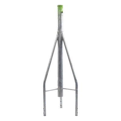Tramo de Remate para Torre / Tubo Central 2' Cal.18 / Tubos 7/8' Cal.18 / 3 Opresores para Pararrayos / Galvanizado Electrolítico / Compatible STZ-30