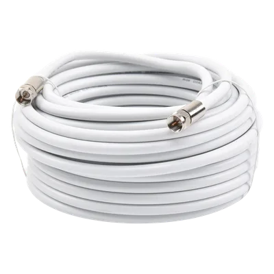 Jumper Coaxial / RG-6 / 15.24 m (50 pies) / 75 Ohm / Conectores F Macho / Uso Interior y Exterior