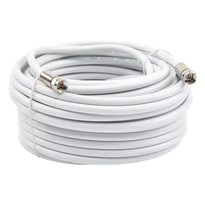 Jumper Coaxial / RG-6 / 15.24 m (50 pies) / 75 Ohm / Conectores F Macho / Uso Interior y Exterior