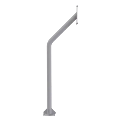 Poste Tubular para Cubierta de Videoportero / Altura 1.2 m (3.9 ft) / Acero Calibre 11 / Recubrimiento Electrostático Gris / Peso 3.1 kg