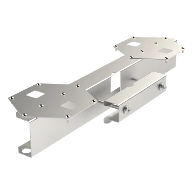 Base Doble para Lámpara de Obstrucción EI-GSLSE. Compatible con tubo hasta 1-1/4".