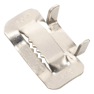 Hebilla de Acero Inoxidable / 3/4" / 100 Piezas / Compatible ADSS / Mini-ADSS / Figura 8