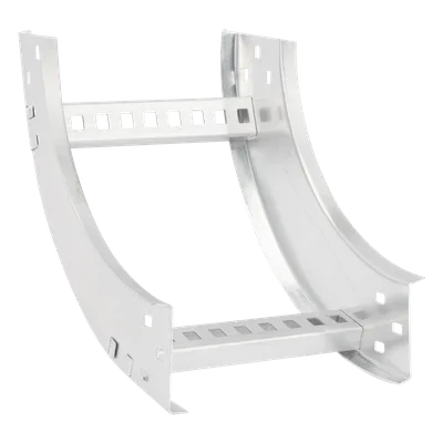 Curva Vertical Interior de Aluminio / Perfil Z / Peralte 3 1/4" / Ancho 9" / Radio 8" / Ambientes Salinos