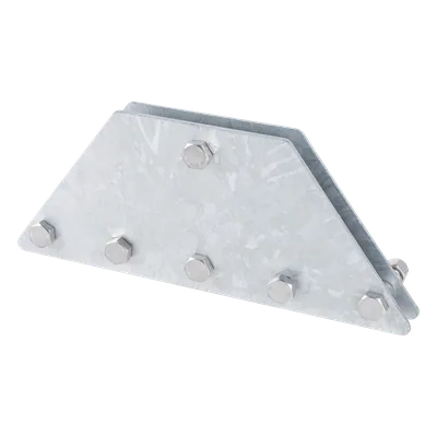 Placas Igualadoras de Retenida / 6 Retenidas / Acero Galvanizado por Inmersión / Kit con Tornillería y Separadores