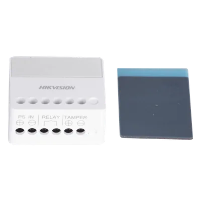 Relevador Inalámbrico / 1 Entrada Alarma 24 h / 1 Salida 0-36 Vcc 5 A / 433 MHz Bidireccional / AES-128 / LED de Estado