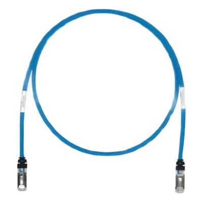 Patch Cord Cat6A / S/FTP Blindado / 26 AWG / 500 MHz / 4.57 m (15 ft) / CM/LS0H / Azul