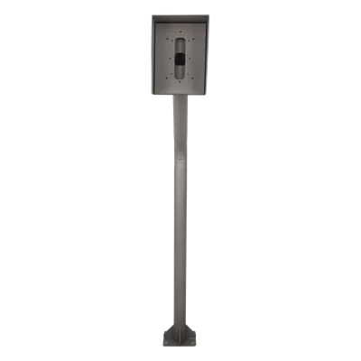 Poste Industrial para Portero IP / Altura Ajustable 1.21 m (3.97 ft) / Acero Calibre 11 / Pintura Electrostática Gris / Anclaje Incluido