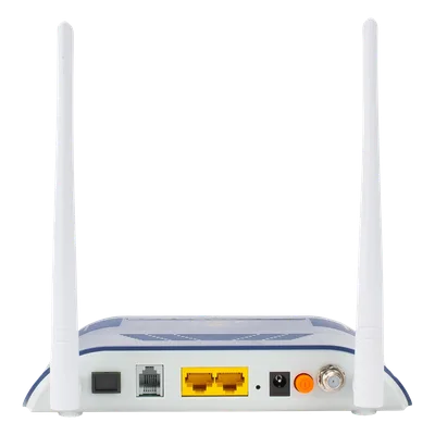 ONU Dual GPON/EPON / Wi-Fi 2.4 GHz 300 Mbps / 1 Puerto LAN Gigabit / 1 Puerto LAN Fast Ethernet / 1 Puerto FXS / 1 Puerto CATV / 2 Antenas 5 dBi
