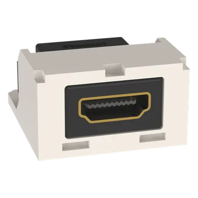 Módulo Acoplador HDMI 2.0 / Tipo-A Hembra-Hembra / Categoría 2 / 2 Espacios Mini-Com / 1.37 x 1.13 x 0.72 in (34.85 x 28.70 x 18.29 mm)