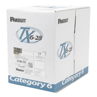 Cable UTP / Cat 6 / 28 AWG / 305 m (1000 ft) / CM-LSZH / 4 pares / 250 MHz / PoE