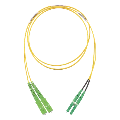 Jumper de Fibra Óptica / Monomodo OS2 9/125 / SC/APC-LC/APC Duplex / OFNR Riser / LSZH / 2 m (6.56 pies)