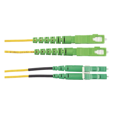 Jumper de Fibra Óptica / Monomodo OS2 9/125 / SC/APC-LC/APC Duplex / OFNR Riser / LSZH / 2 m (6.56 pies)